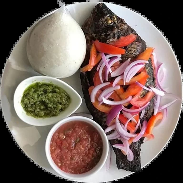 Banku & tilapia