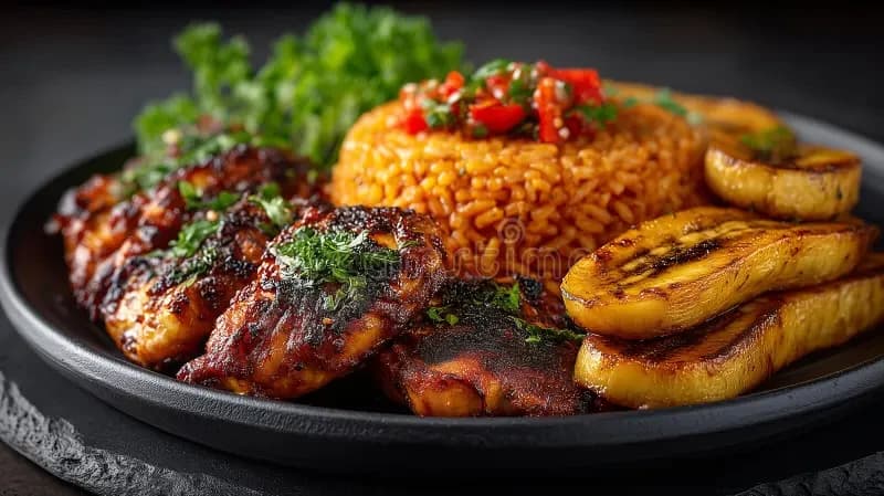 Jollof & grilled chicken